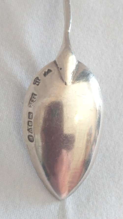 Solid Silver teaspoon musicians (1)