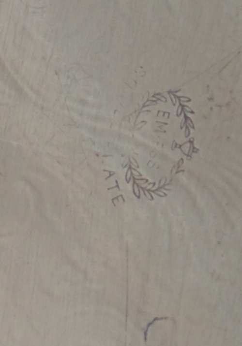 Lovely decorated silver plate tray /salver and 2 silver plate dwarf candlesticks