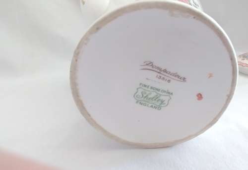 Delicate Shelley Pompadour design Coffee pot
