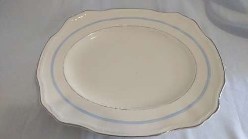 Classic collection: Alfred Meakin meat platter & silver biscuit dish