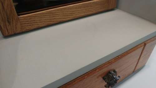 Vintage origional tabletop shaving mirror in the `French provincial style`