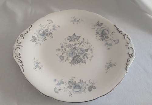 Lovely Royal Standard silver/blue Melody Cake platter large