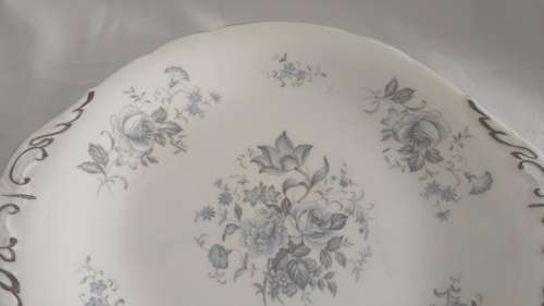 Lovely Royal Standard silver/blue Melody Cake platter large