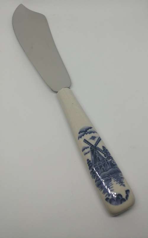 Lovely blue Dutch serving knife in original box