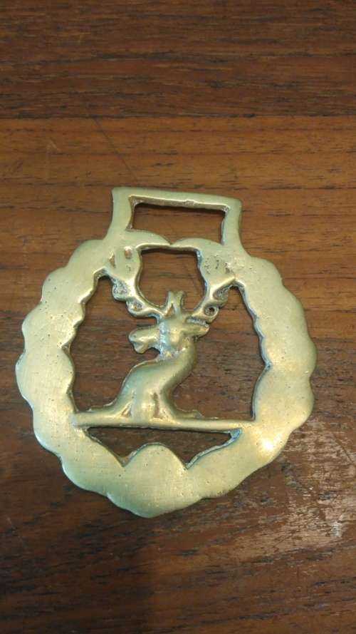 Horse brass collectable Deer piece
