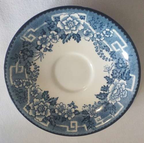 Decorative Blue and white ceramic plates 15-piece collection including salt and pepper handpainted