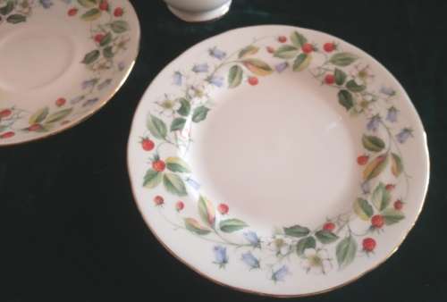 Delightful Strawberry fields Duchess fine bone China Tea Trio