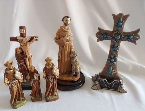 Religious Saints and cross collection