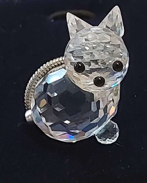 Classic Swarovski cat/kitten figurine