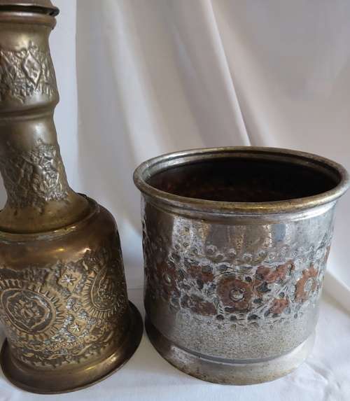 Brass Hookah & brass planter
