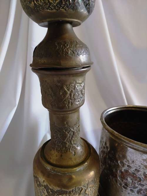 Brass Hookah & brass planter