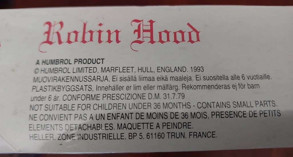 Sealed in box Robin Hood Sherwood Forest and figurine set Airfix