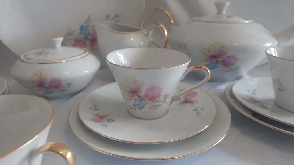 Lovely hand painted Bavaria Buhler/Wilhelmina Porcelain Tea set