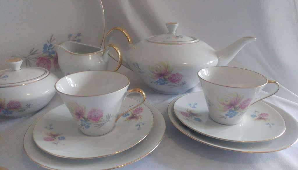Lovely hand painted Bavaria Buhler/Wilhelmina Porcelain Tea set