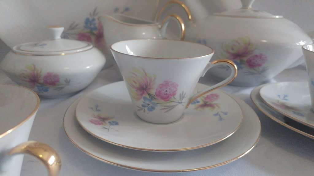 Lovely hand painted Bavaria Buhler/Wilhelmina Porcelain Tea set