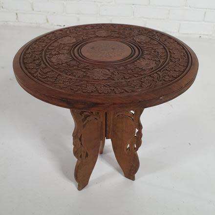 Lovely Indian carved table Sheesham wood