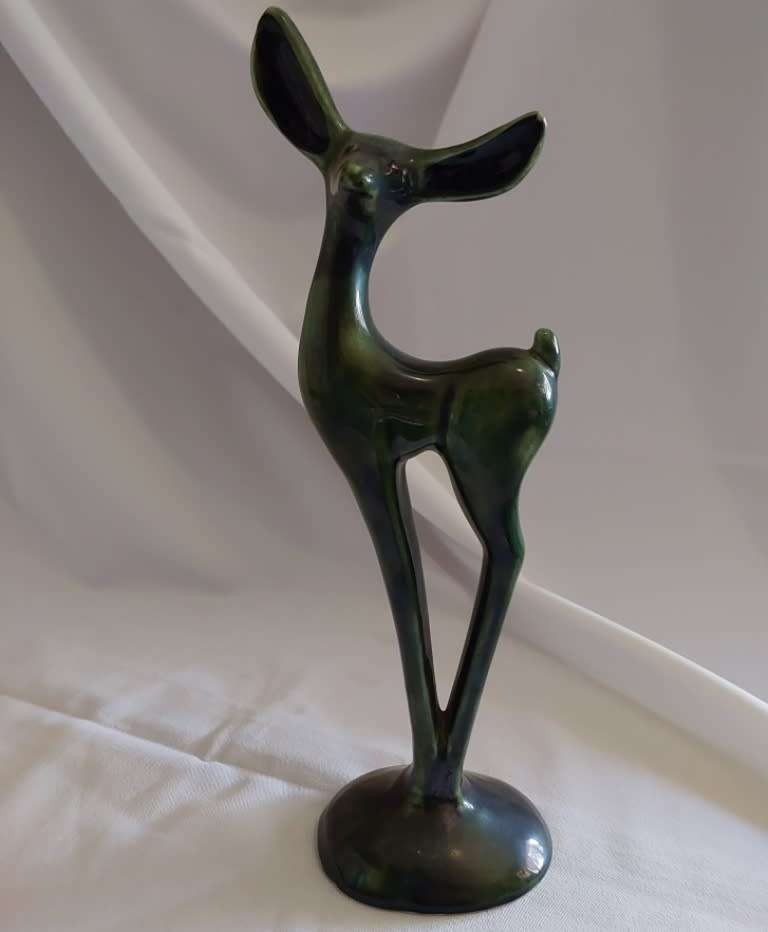 Classic Lucia ware Deer Jade green 1945-1950