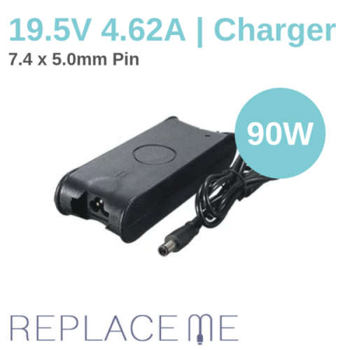 DELL 90W 19.5V 4.62A (7.4 x 5.0mm Big Pin) Replacement Laptop Charger / AC Adapter