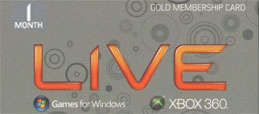 Xbox Live 1 month gold - UK