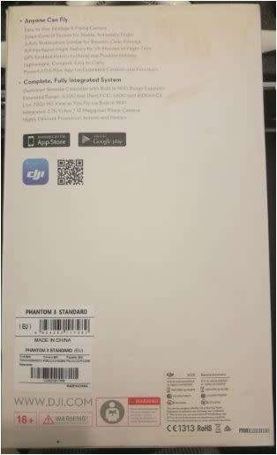 DJI - PHANTOM 3 - STANDARD - Immaculate Condition with Extra Battery and Carry Case