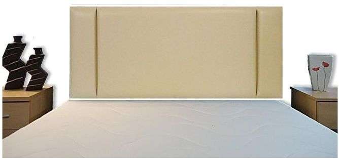 Headboard - QUEEN Size -  VERTICAL 1 in BEIGE