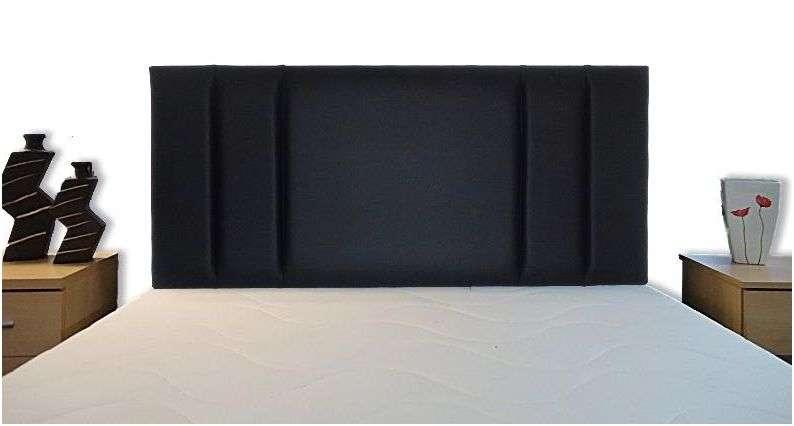 Headboard - QUEEN Size -  VERTICAL 2 in BLACK