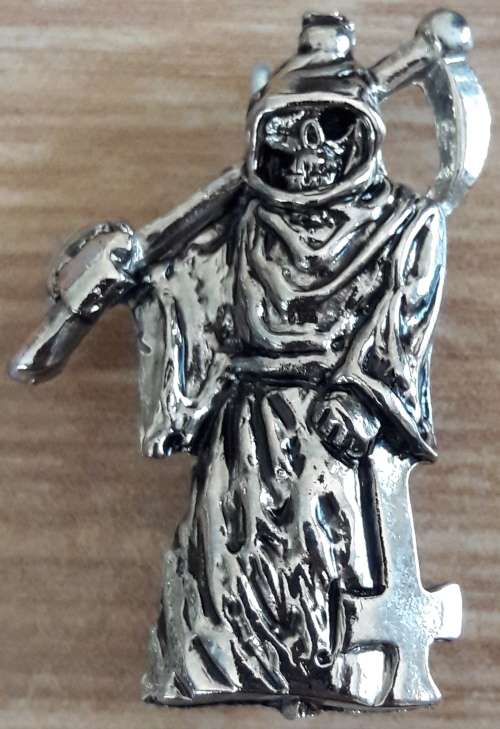 GRIM REAPER METAL BADGE