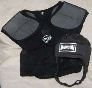 SCRUM CAP AND SHOULDER PADS