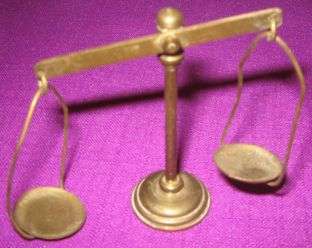 BRASS SCALE ORNAMENT