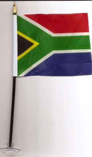 SOUTH AFRICAN DESK FLAG