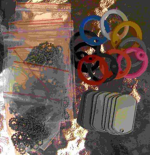 Authentic Military Dog Tags x 10