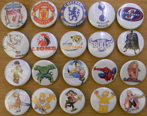 37mm Pin Button Badges, Personalised