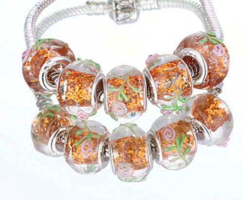 1pcs GLASS BEADS Fit European Charm Bracelets  C14