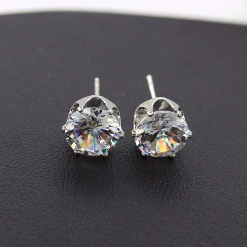 Crown Design New Hot Fashion Big Crystal Trendy Stud Earrings   ED020401    (K6803)