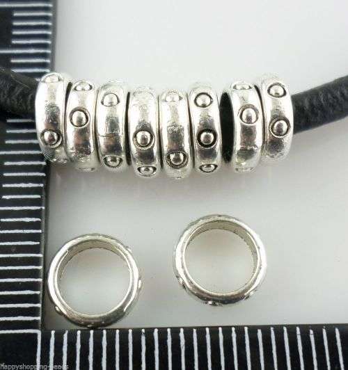 1pcs Tibetan Silver Circular ring Hole: 5mm Spacer Beads (Lead-free)       (B1303)