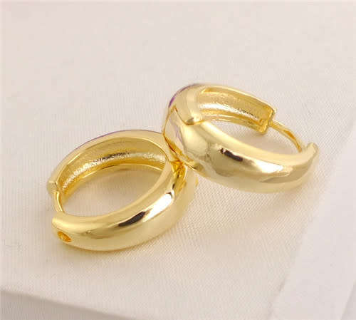 AB415  Fashion Beautiful 1pair Gold Color Beautiful Pretty Hoop Earrings  (K6984)