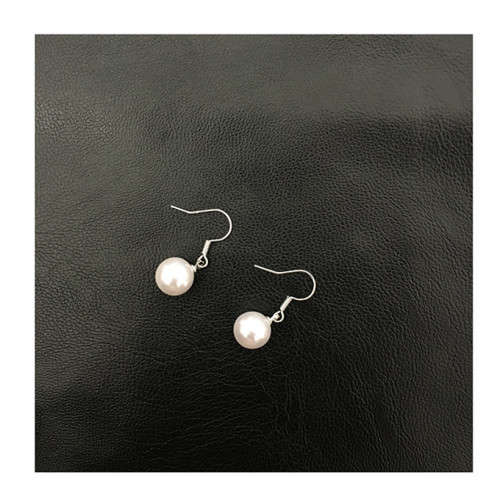 E709  Hot sale simple imitation pearl earrings for woman         (A204*)