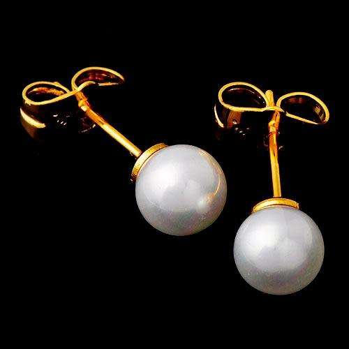 Fashion Stud Simulated Pearl Earring    (A133*)