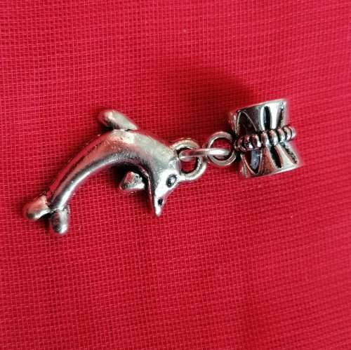 1pcs Tibetan silver FISH charm        C247