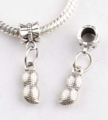 1pcs Tibetan Silver peanut Charm Bead Fit European Bracelet    C067