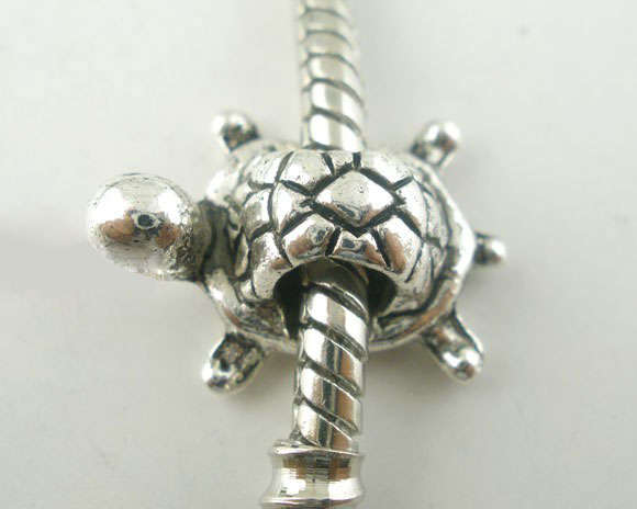1 PCs Turtle Charm Bead Fit European Charm Bracelet  B03793A       (A288)