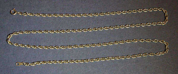 9ct Gold Rope Chain - 56cm length and 2mm width - Crazy R1 Start no reserve !!!
