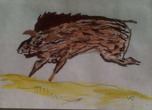 WALTER BATTIS *** Rare Watercolour *** circle of Irma Stern