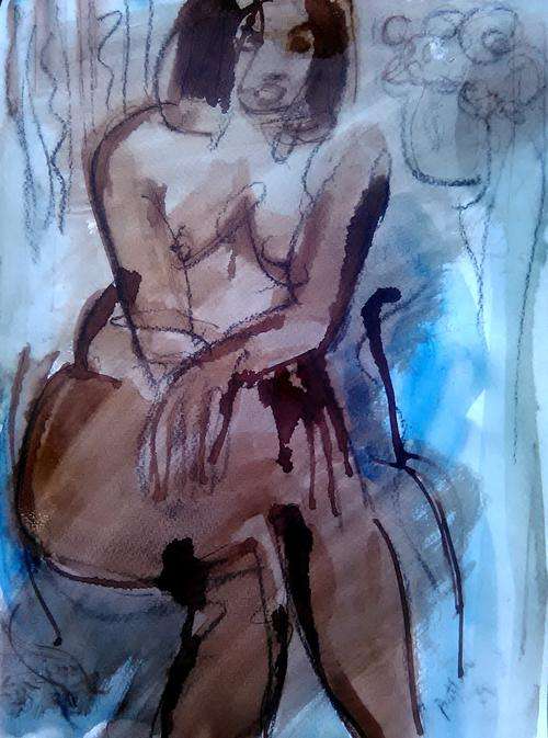 WALTER BATTISS ***Watercolour / charcoal***circle of Irma Stern