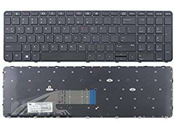 Brand new replacement keyboard with frame for HP ProBook 450 G3, 455 G3, 470 G3