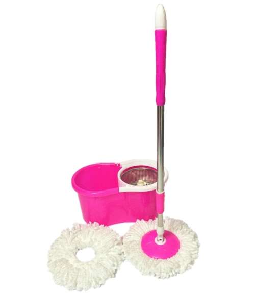 360 Stainless steel drying basket rotating magic mop