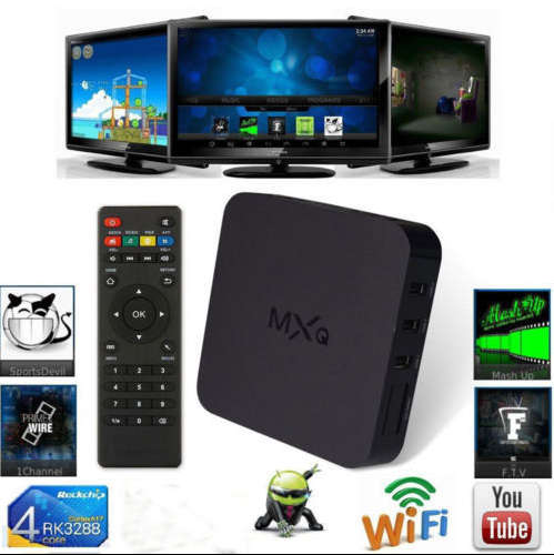MXQ TV Box OTT Android TV Box Kodi XMBC 4XGPU Internet TV