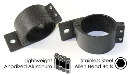 X2 Silver/black  Bull Bar Roof Rack Mounting Bracket Clamps//colour varies