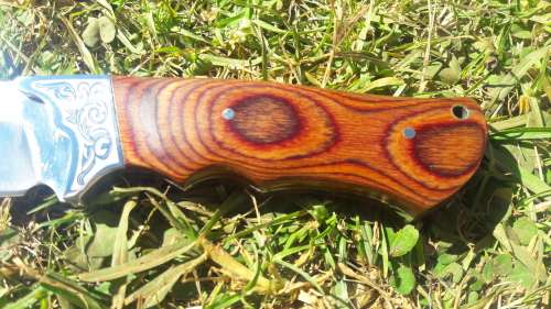 Hunting knife - Fixed blade with canvas pouch - BRAND NEW