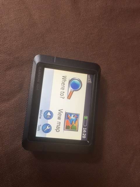 Garmin Nuvi 205 with windshield mount and car charger